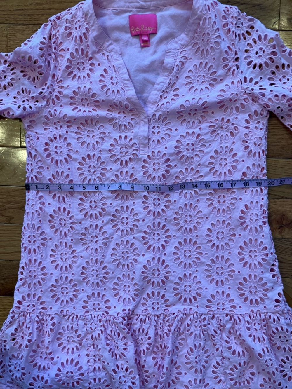 Lilly Pulitzer - Women’s Pink Peony Bekah Eyelet Dress - Medium - Picture 4 of 12
